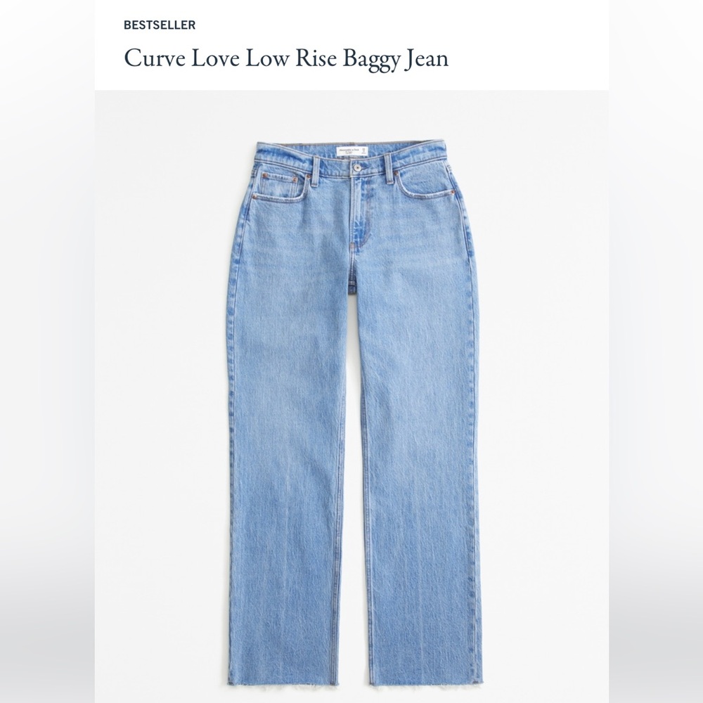 Abercrombie Curve Love Baggy Low Rise Jeans